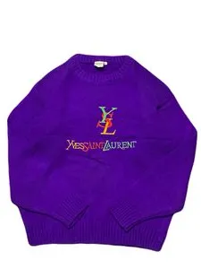 Yves Saint Laurent】Boro sweatshirt YSL Yves Saint Laurent