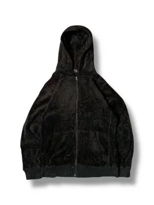 Katharine Hamnett London Hiden Hoodie Asimetris Double Zip - Preloved