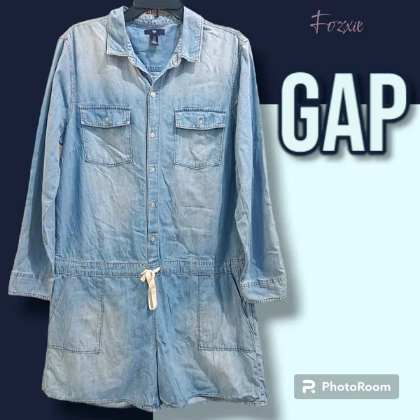 GAP Streetwear Casual Jumpsuit Wanita blue photo 1