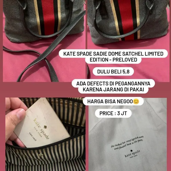 Kate Spade Luxury Casual Bags & purse Wanita gold black photo 1