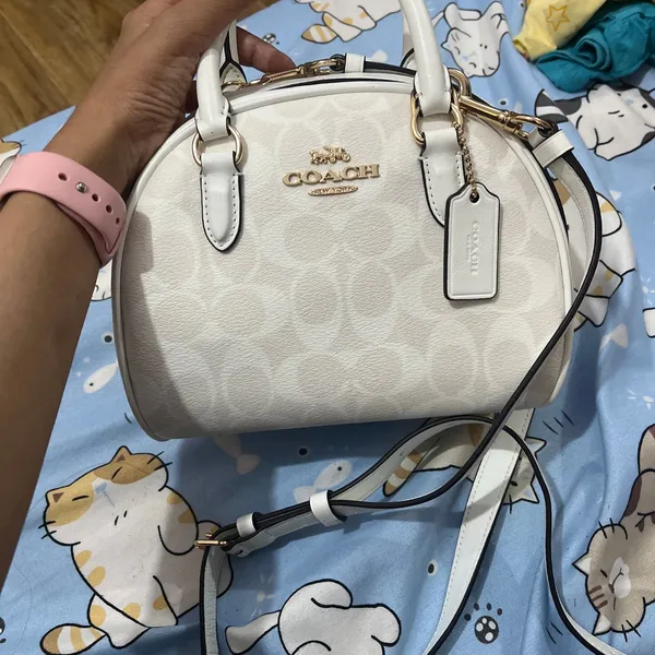 Coach Luxury Minimalist Bags & purse Wanita white cream photo 1