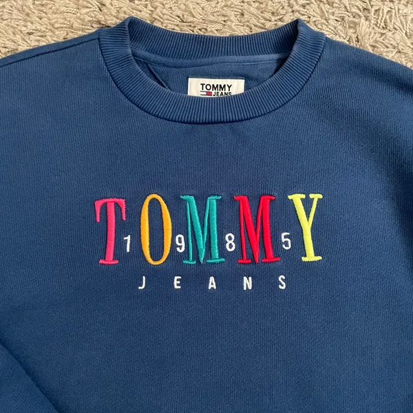 Tommy Hilfiger Vintage Casual Sweatshirt Wanita red blue photo 1