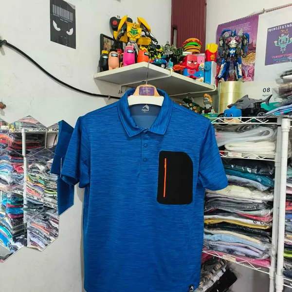 Fieldcore Sportswear Polo shirt Pria blue photo 1