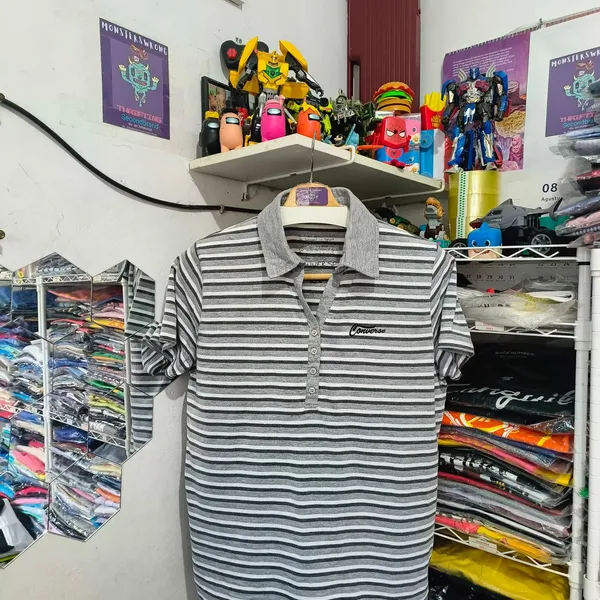 Converse Streetwear Polo shirt Pria gray photo 1