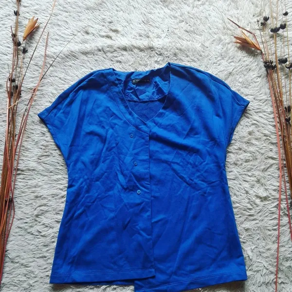BASIC HOUSE Casual Shirt Wanita blue photo 1