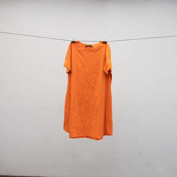 Indie Casual Shirt dress Wanita orange photo 1