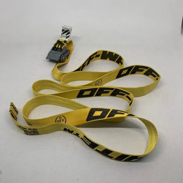 Off‑White Streetwear Reworked Belt Pria black yellow photo 1