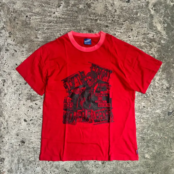 Japanese brand Vintage Streetwear T-shirt Pria red photo 1