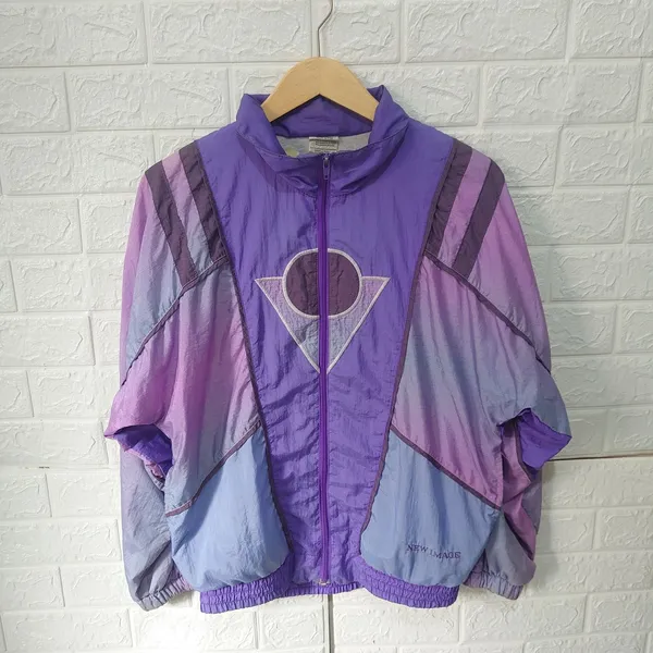 Vintage Sportswear Windbreaker Pria purple photo 1