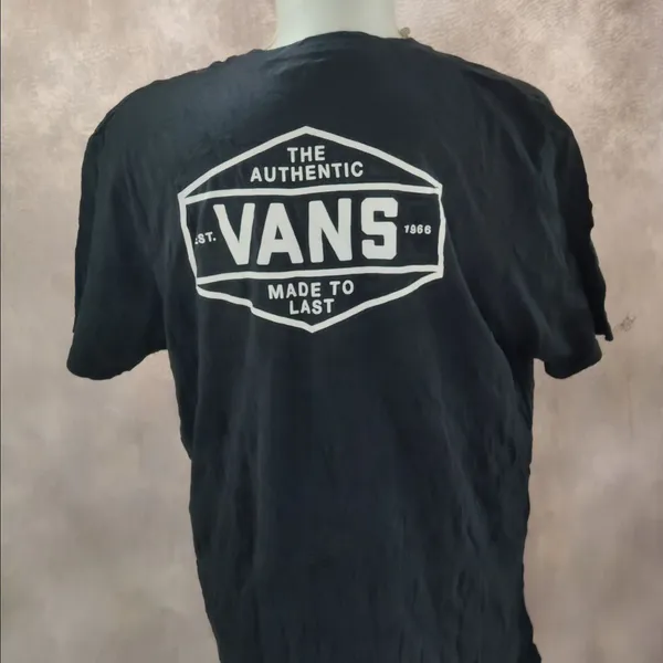 VANS Streetwear Casual T-shirt Pria black photo 1