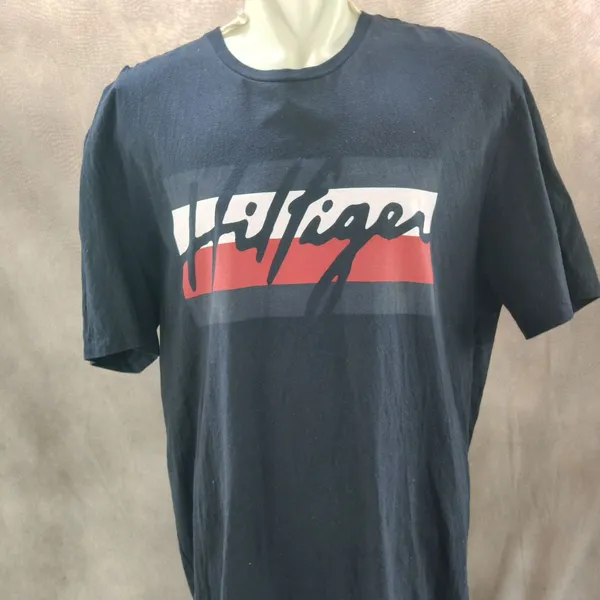 Tommy Hilfiger Streetwear Casual T-shirt Pria navy photo 1