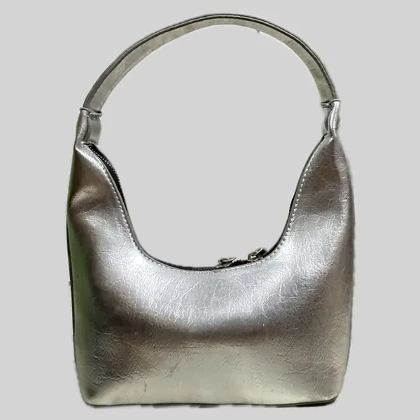 Y2K Luxury Bags & purse Wanita silver gray photo 1