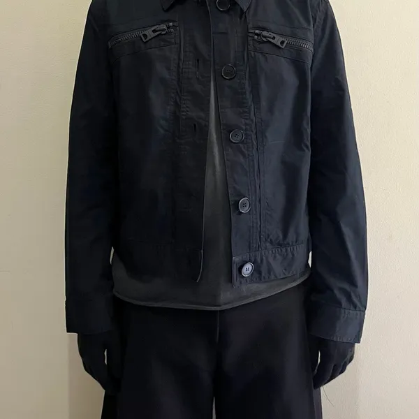 Streetwear Casual Denim jacket Wanita black photo 1