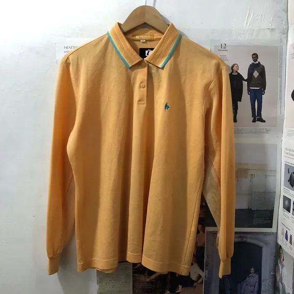 Sportswear Casual Polo shirt Pria yellow photo 1