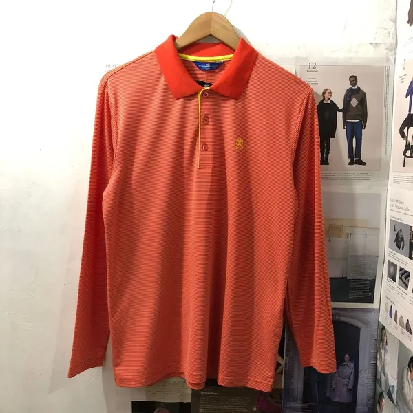 Arnaldo Basini Sportswear Casual Polo shirt Pria orange photo 1