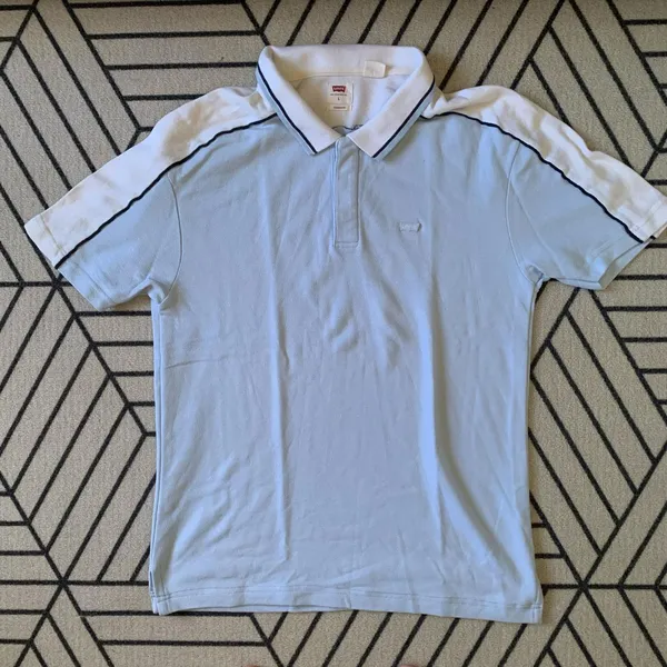 Levi's Vintage Cottagecore Polo shirt Pria white blue photo 1
