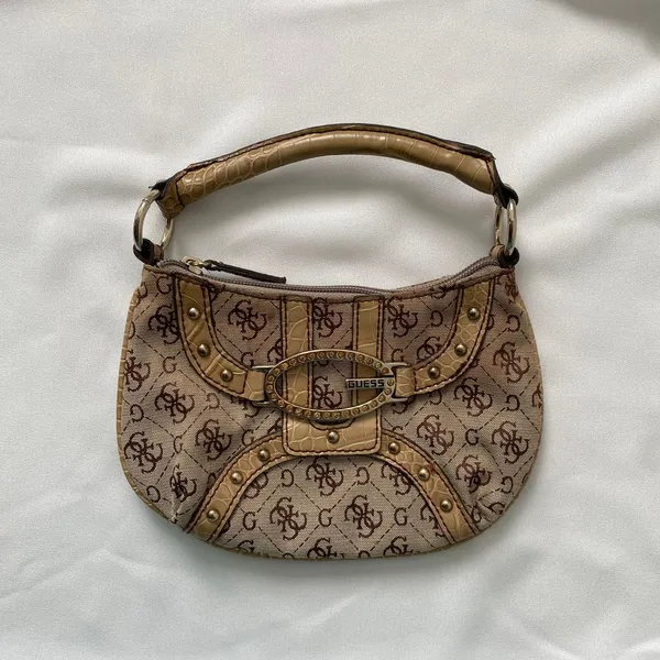 Guess Vintage Y2K Bags & purse Wanita tan brown photo 1