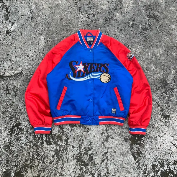 Streetwear Sportswear Bomber jacket Pria red blue photo 1