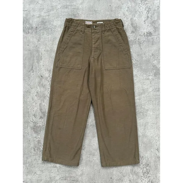 Buzz Ricksons Streetwear Casual Casual pants Pria green brown photo 1