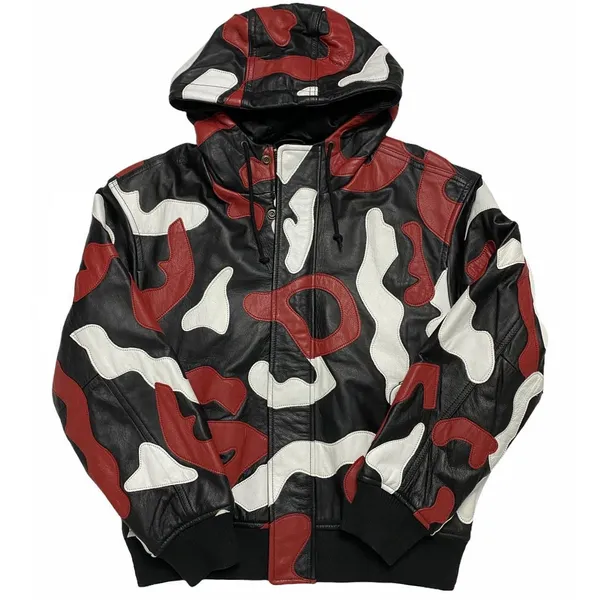 Supreme Red Camo Hooded Jacket FW19 photo 1