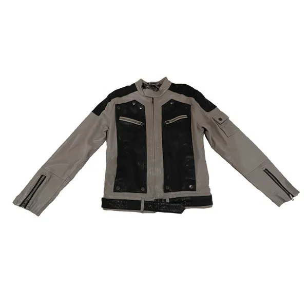 Lee Cooper Streetwear Casual Leather jacket Pria black gray photo 1
