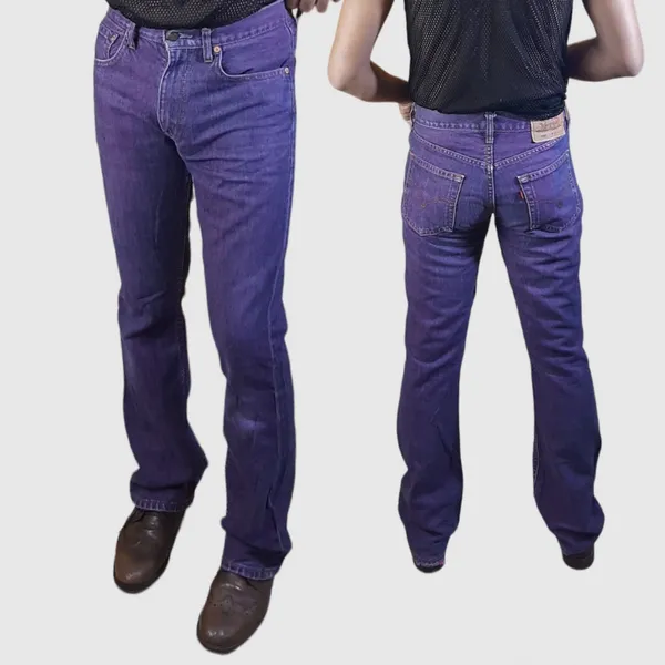 Item(s): Levis 550 purple flared jeans photo 1