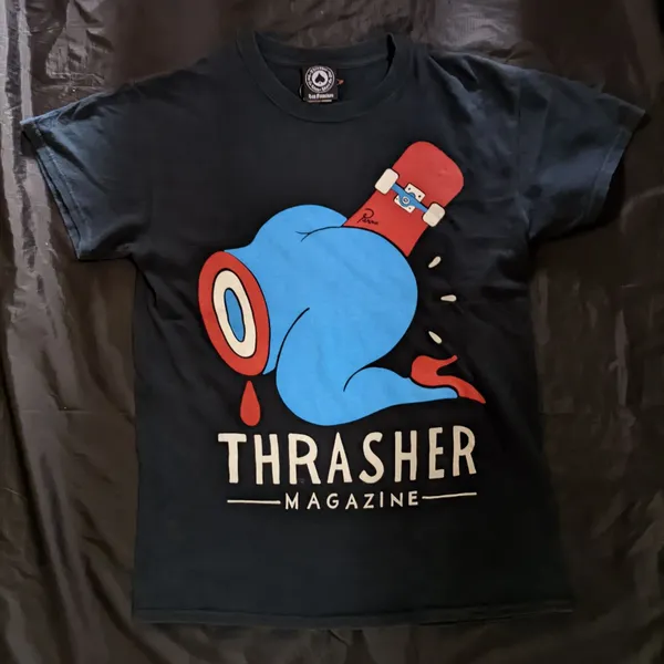 𝔻𝕖𝕤𝕔𝕣𝕚𝕡𝕥𝕚𝕠𝕟 Thrasher x Parra (Setiap postingan photo 1