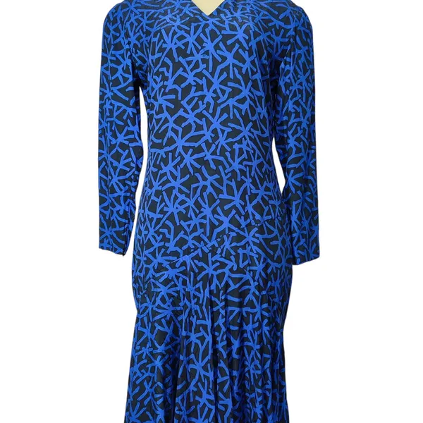 Dior Midi dress Wanita black blue photo 1
