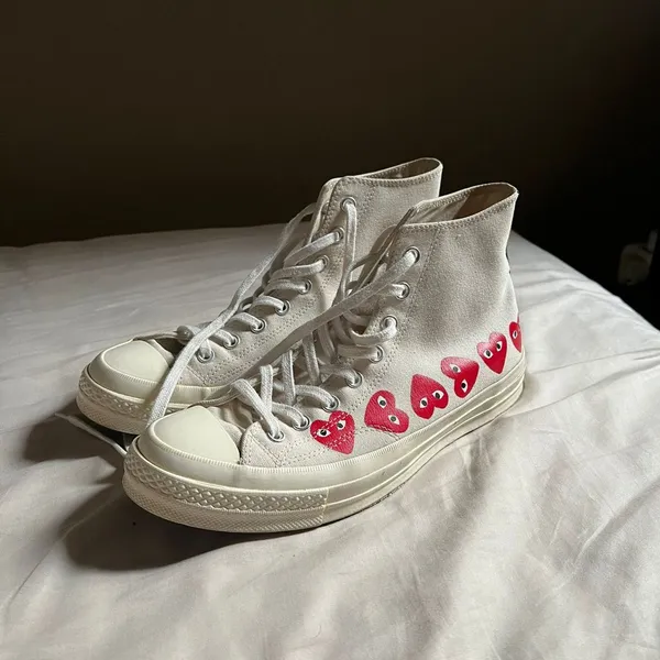 Converse Sneakers Pria white red photo 1
