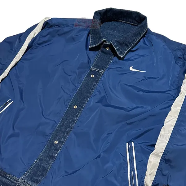 Nike Denim jacket Pria white blue photo 1