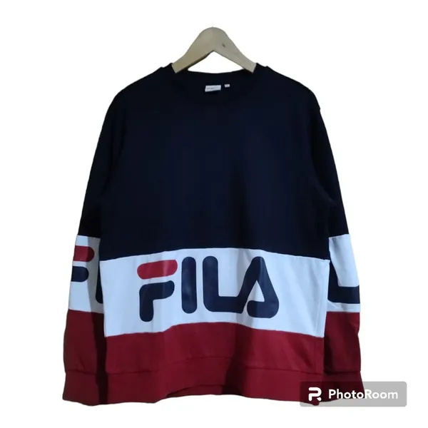 Fila Sportswear Sweatshirt Pria white black photo 1