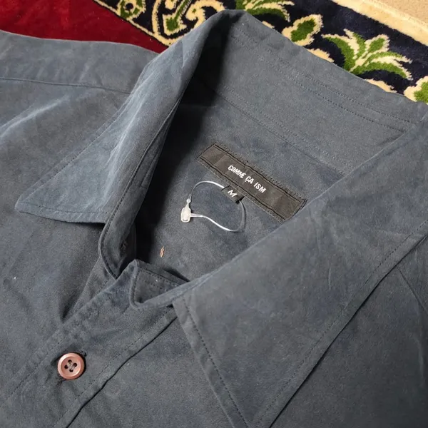 Comme Ca Collection Casual Formal shirt Pria navy gray photo 1