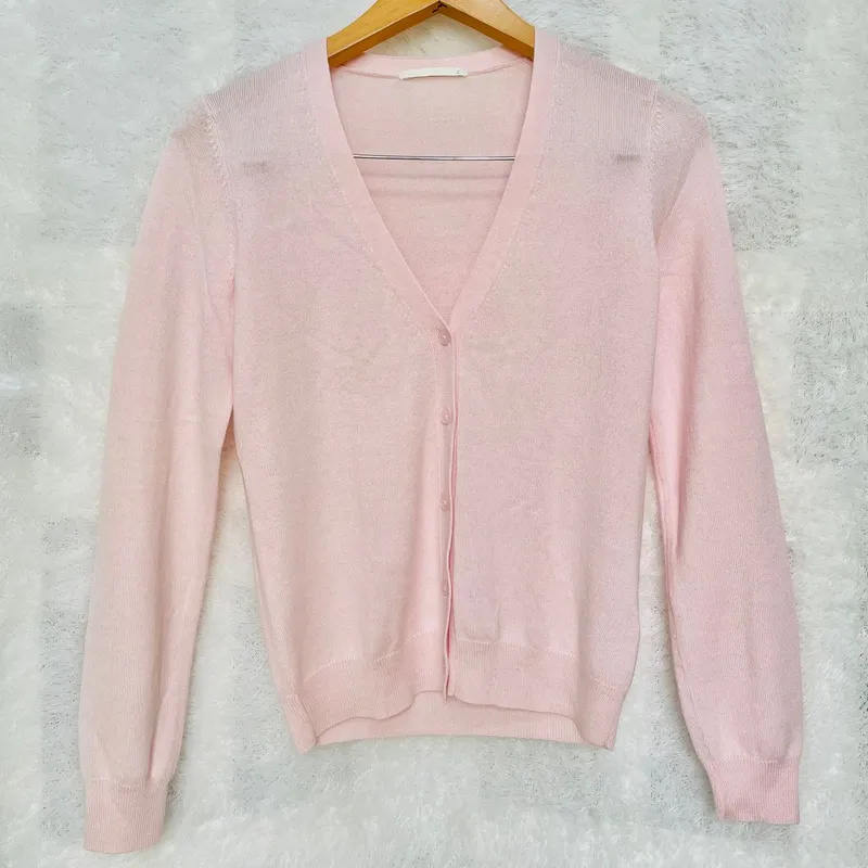 Uniqlo pink cardigan new arrivals