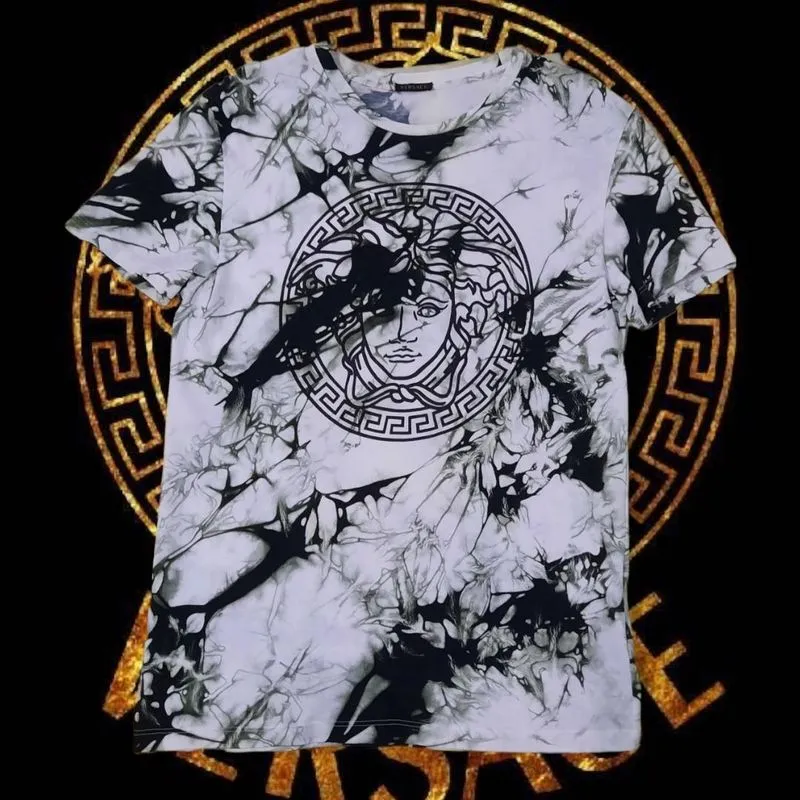 Versace Luxury T-shirt Pria white black