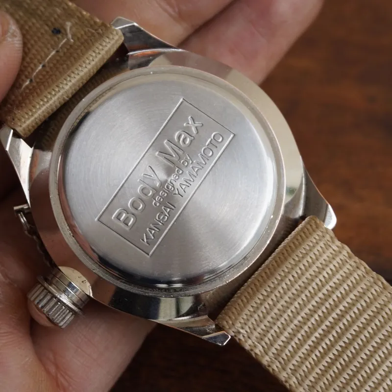 Kansai Yamamoto Men's Silver & Brown Watch - Preloved Kansai Yamamoto Men's Silver & Brown Watch - Preloved