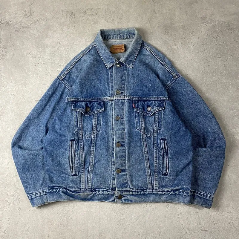 Levi's Vintage Denim jacket Pria navy blue - Preloved
