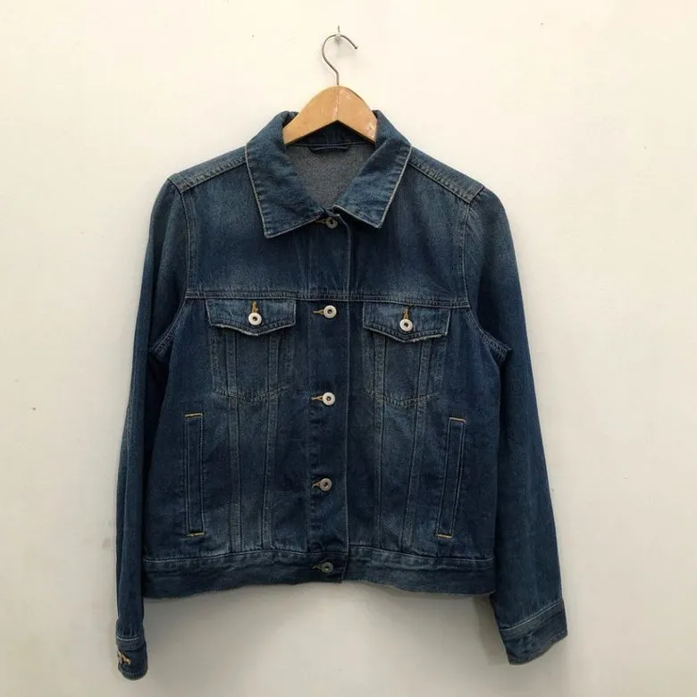 Jaket denim uniqlo discount