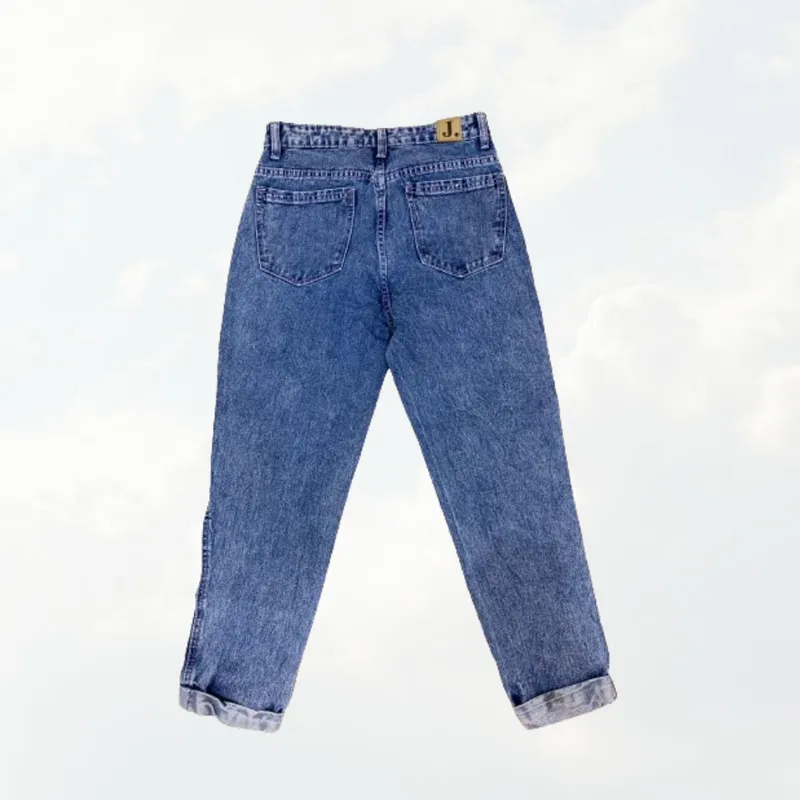 Jiniso Black Acid Wash Mom Jeans Jiniso Vintage Indie Boyfriend