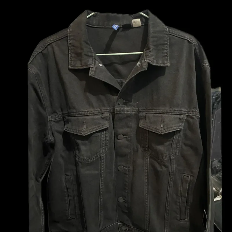 Jaket denim pria h&m online