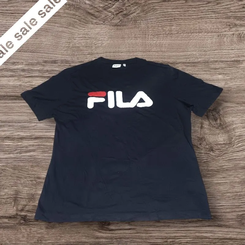 Tshirt Fila Fila Men's Stacked T-Shirt White Racquet Point