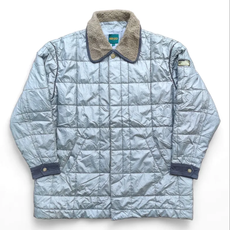 Kenzo silver puffer jacket shop