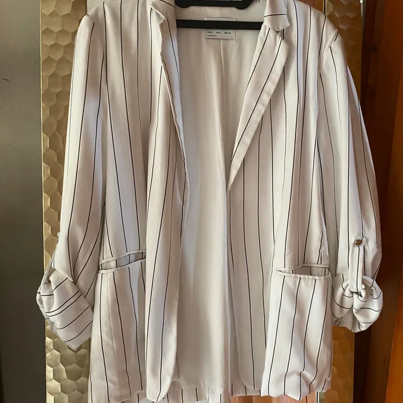 Stradivarius white blazer online