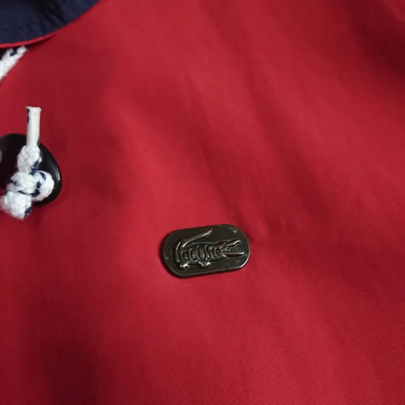 Lacoste red windbreaker clearance