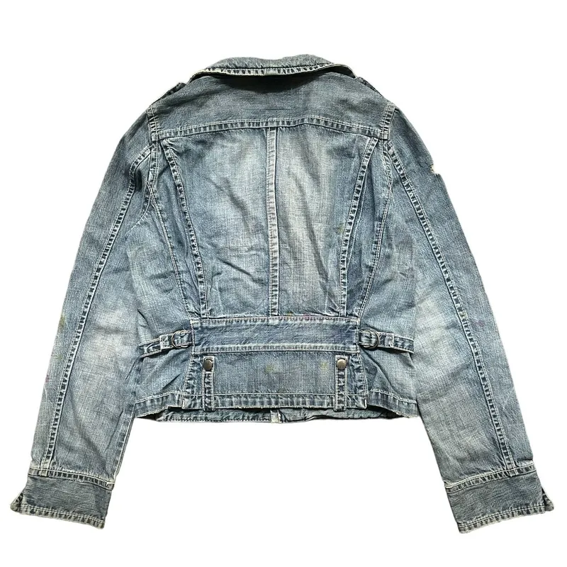 Issey Miyake Denim jacket Wanita blue - Preloved