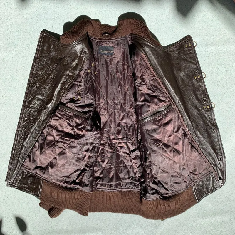 Mr.Junko Jeans Blk Leather Coat | eBay