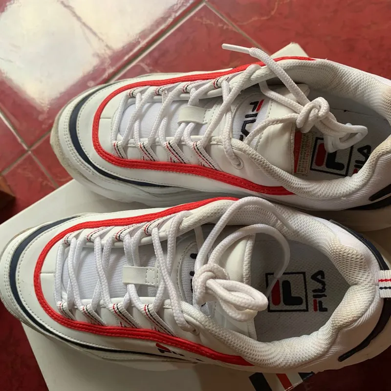 Fila Tennis Low Filas Yellow And Red Filas Top