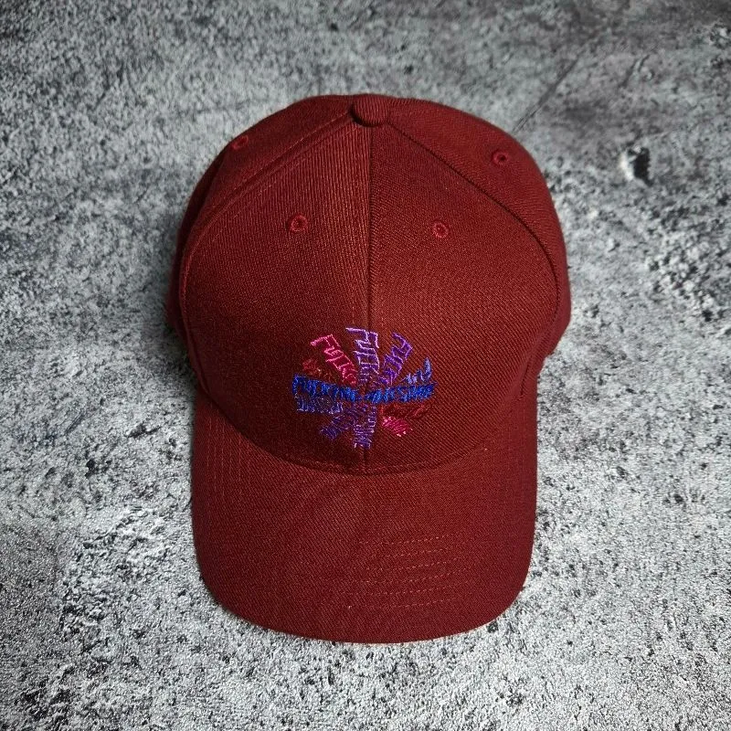 【FUCKING AWESOME】 THREE SPIRAL SNAPBACK MAROON Fucking Awesome 3 Spiral Trucker Hat Pink / Maroon | Parallel