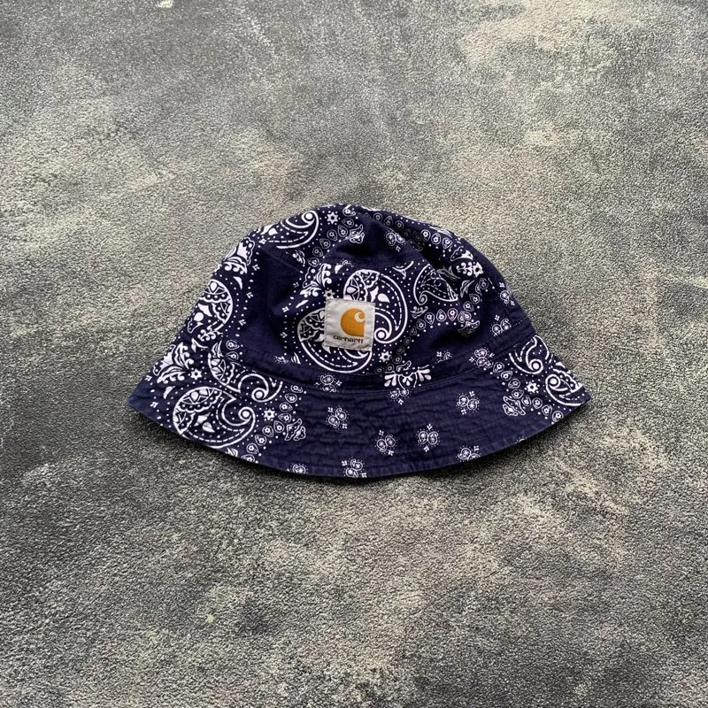 Carhartt wip bandana reversible bucket hat - Preloved