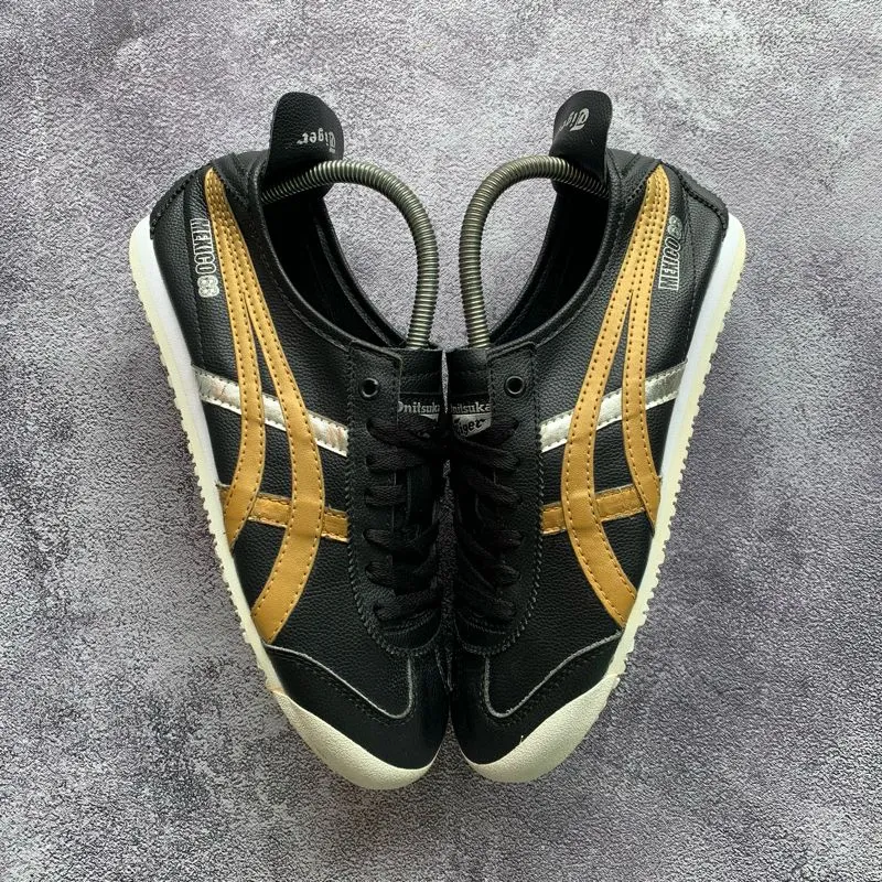 Black Gold D5v2l ONITSUKA TIGER Mexico 66 Black Gold Metallic