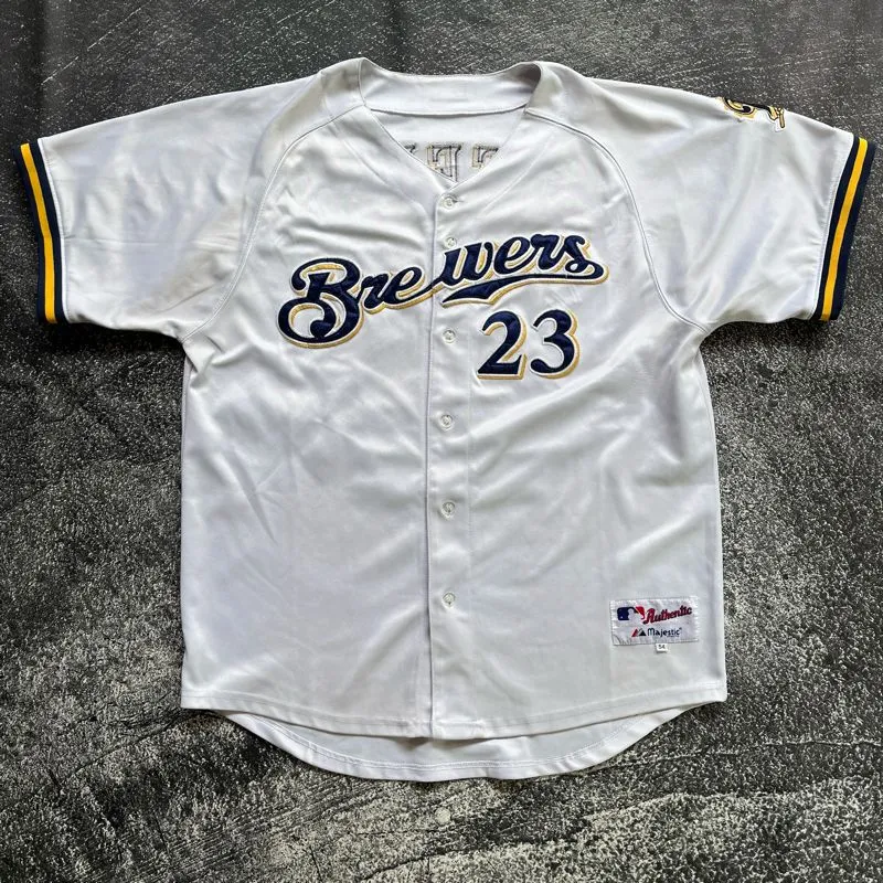 Milwaukee Brewers “WEEKS 23” Majestic MLB Baseball Jersey Ho